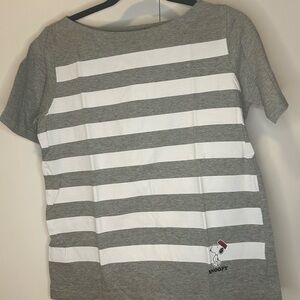 UNIQLO Snoopy kids graphic t-shirt with stripes size L